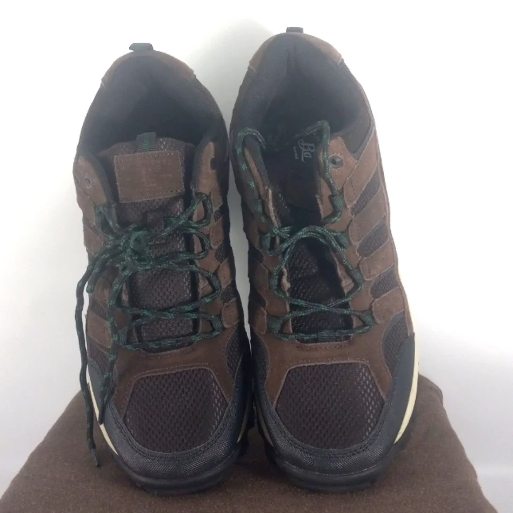 G.H. BASS BROWN LEATHER SUADE HIKING SHOES